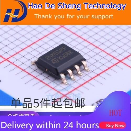 10PCS/LOT ST/Italian Memory IC M24M01-RMN6TP Logo 24M01RP SOP-8 New Original In Stock