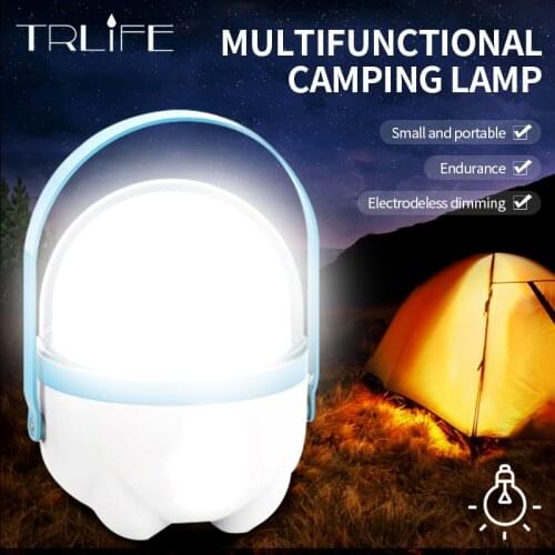 200㎡ Super Bright LED Camping Lights USB Rechargeable Stepless Dimming Outdoor Lantern Portable Emergency Night Market Light