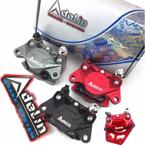Adelin ADL-17 motorcycle 34mm x 2 piston Rear brake calipers pump 84mm mounting for Honda Yamaha Ducati Kawasaki Vespa