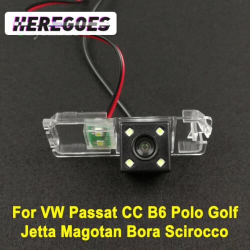Car CCD Night Vision Backup Rear View Camera For Volkswagen VW Passat CC B6 Polo Hatchback Golf Jetta Magotan Bora Scirocco