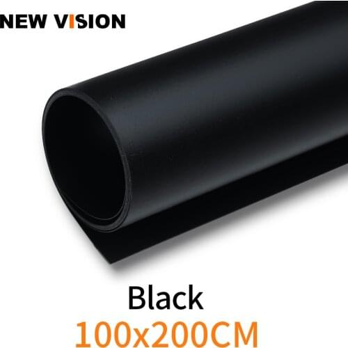 100 x 200cm 39"*79" Black Seamless Water-proof PVC Backdrop Background Paper for Photo Video Photography Studio