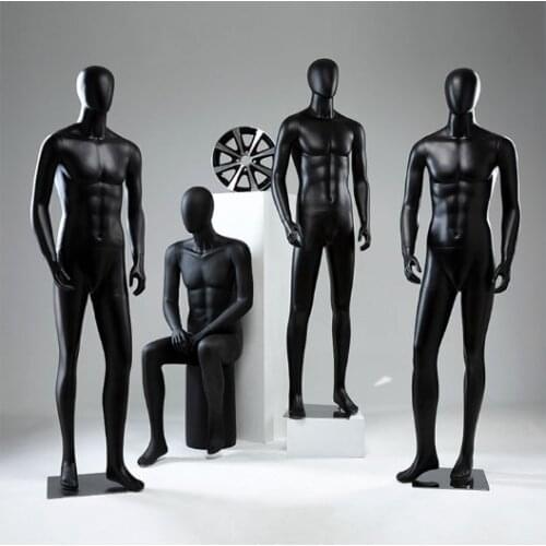 Black Mannequin Men Model Full Body Best Quality Factory Direct Sell
