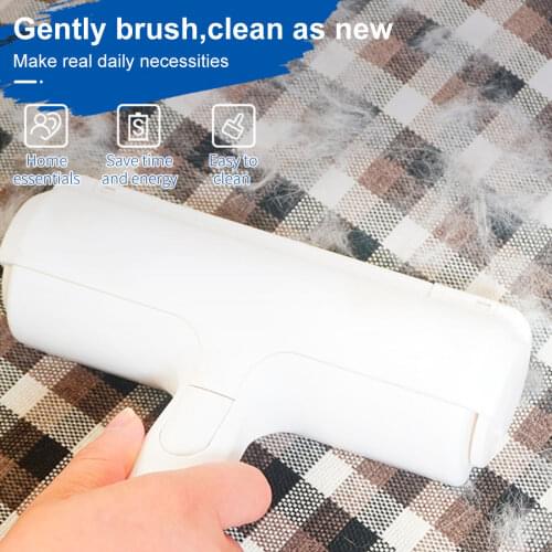 2-Way Dog Cat Hair Remover Pet Hair Remover Roller Pet Comb Self-Cleaning Lint Hair Removing Brush for Furniture Carpet Clothing
