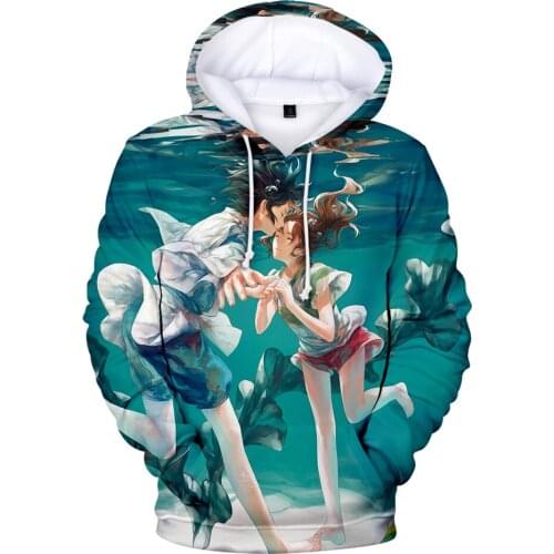 Sidno Hot Sale Spirited Away 3D Hoodies Men/Women Fashion Sweatshirt Harajuku Style Anime Hoodie Print Spirited Away Pullovers