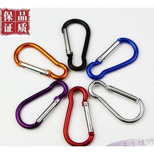 Multicolor Aluminum Climbing Carabiner Metal Hiking Water Bottle Buckle