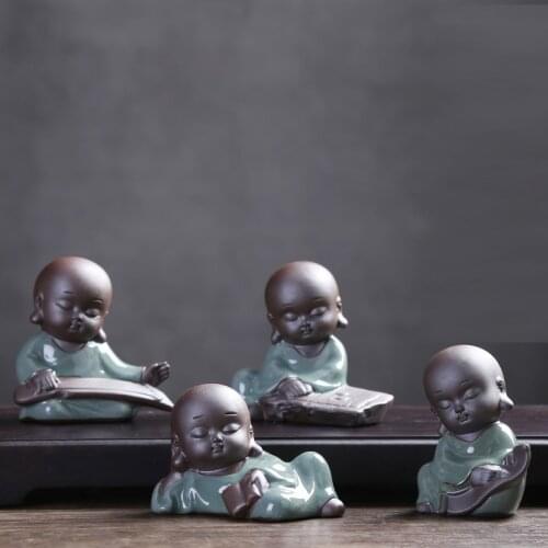 Cute little tea pet boutique can raise purple sand characters coffee table tea set decoration tea decoration