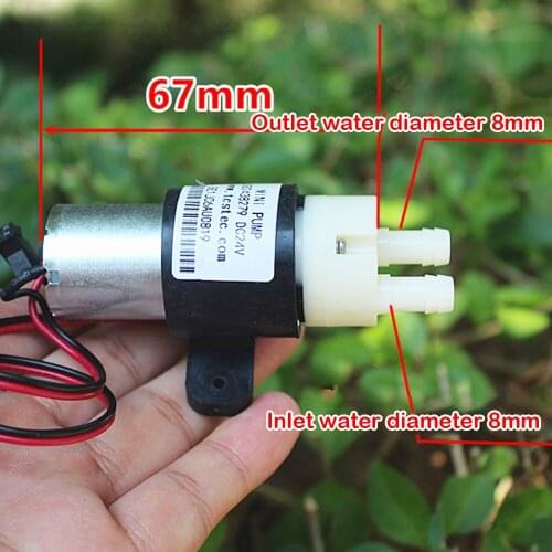 Mini Self-priming Pump Small 370 Motor Diaphragm Pump DC 24V Low Noise Large Flow Small Electric Water Pump Fish Tank Aquarium