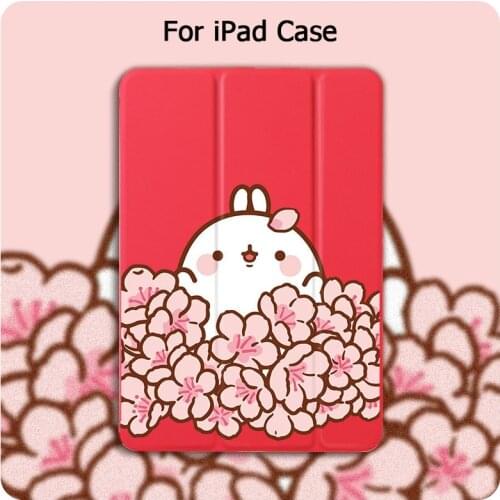 Soft Cute Red Case For iPad Magnet For iPad Air 4 10.9 2020 Air 3 10.5 Case Pro 11 Tablet Folding Case Mini 4 5 Ipad 9.7 5th 6th