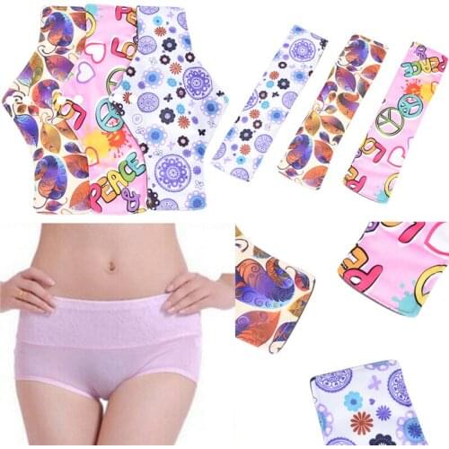 NEW Washable Bamboo Cotton Mama Reusable Menstrual Cloth Sanitary Pads Napkin Waterproof Panty Liners Women Feminine Hygiene