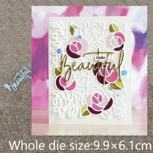 New Design Craft Metal stencil mold Cutting Dies beautiful letter decoration scrapbook die cuts Album Paper Card Craft Embossing