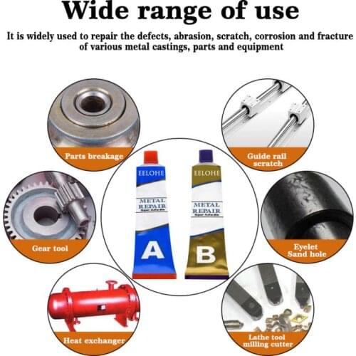 Car Maintenance A+B Metal Repair Iron Steel Car Radiator Water Tank Special Leakage Plugging Welding Super Glue