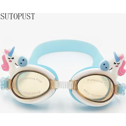 Unicorn Glasses Cartoon Animal Swimming Goggles Children Gift Decor Water Sports Silicone Glasses Waterproof Anti Fog UV Soft