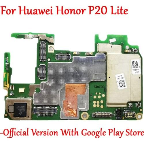 Full Work Original Unlock Motherboard For Huawei Honor P20 Lite P20Lite ANE-LX2 LX1 LX3 Mainboard Logic Circuit Electronic