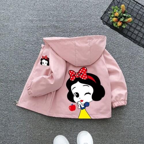 Fall Baby Girls Jacket Coats Snow White Cute Toddler Childrens Outwear Spring Windbreaker for Girl Little Kids Hooded Tops