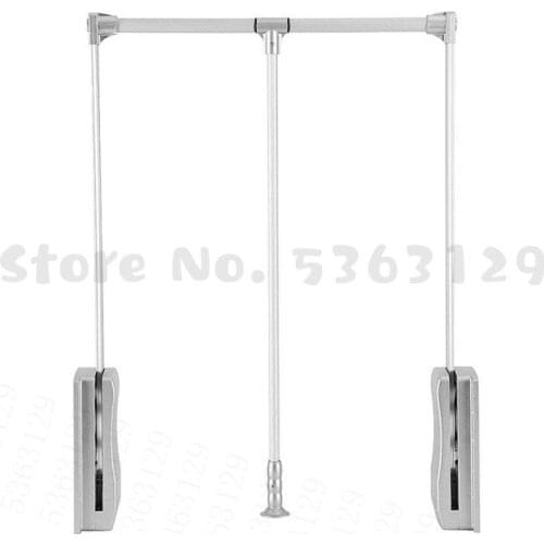 Lifting/ Pull Down Clothe Rock Adjustable Width Wardrobe Holder Hanging Rail Soft Return Space Saving 30Kg Loading 3 sizes