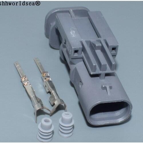 Worldgolden 2pin 1.0mm auto electric housing plug wiring cable waterproof sealed connector 2-1703498-3