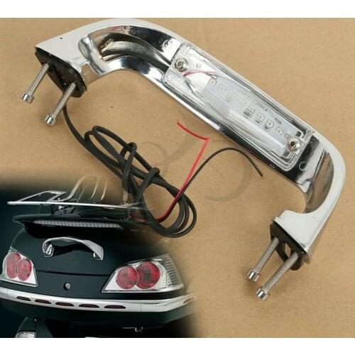 Motorcycle Trunk Handle LED Light For Honda Goldwing GL1800 2001-2017 06 07 08 09 10 11 12 Chrome Black