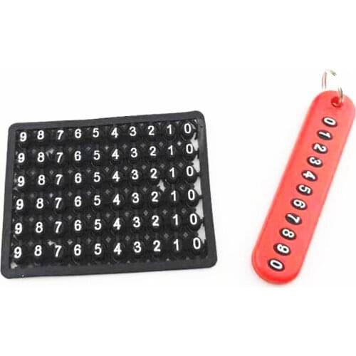 Anti-lost Phone Number Plate Car Keychain Pendant for Ford Focus Fusion Escort Kuga Ecosport Fiesta Falcon EDGE/Explorer/EXPEDIT