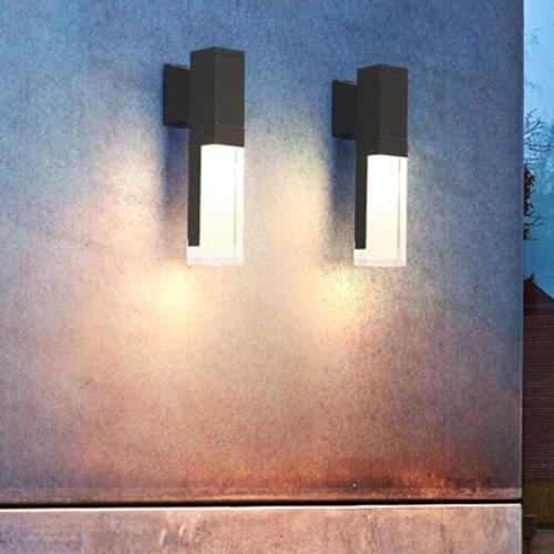 BEIAIDI Outdoor Motion Sensor LED Wall Lamp Waterproof Garden Porch Wall Sconces Villa Hotel Courtyard Aisle Corridor Wall Lamp