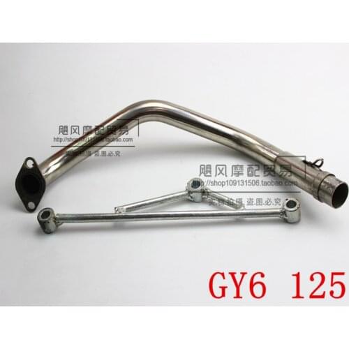 GY6 125cc 150cc Motorcycle Exhaust Pipe Scooter Pit Dirt Bike Escape Moto For YAMAHA YBR 125 YBR125