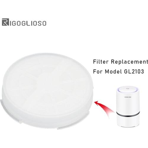 RIGOGLIOSO Ture HEPA Filter Replacement For Desktop Air Purifier Model GL2103 To Reduce Mold Odor Smoke Allergies