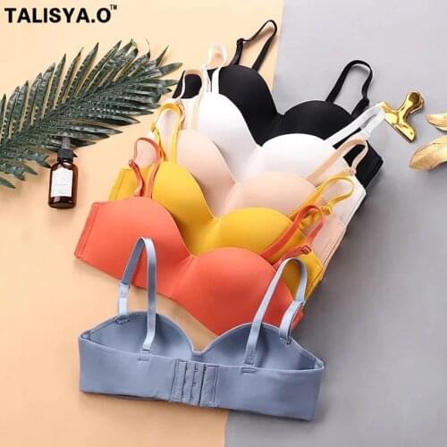 TALISYA.O Sexy Push Up Bras For Women Wire Free Womens Underwear Back Closure LingerieOne-Piece Bralette Dropshipping New 2021