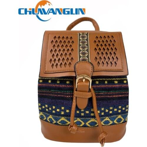 Chuwanglin Fashion Bohemian Purse Backpack Vintage Lightweight Travel Bags for Women and Teen Girls School Rucksack 5210947