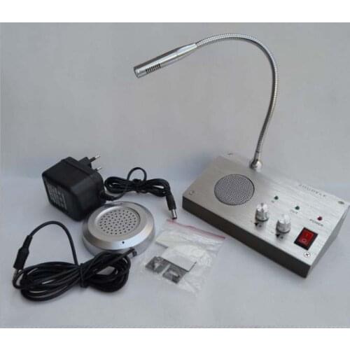ZHUDELE Ideal Window Intercom Microphone For Bank ,Post office, Hospital,Company etc,Top Quality Luxury Interphone In Stock