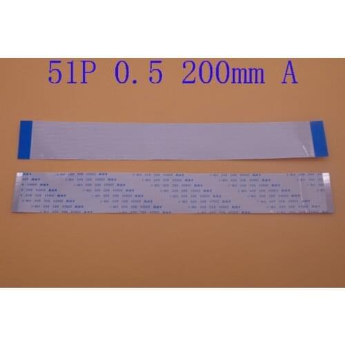 1PC New Type A 20cm 200mm FFC FPC 51pin 0.5 pitch Flat Ribbon Flex Cable 51 pins 20624 AWM 80C VW-1 60V Power Button
