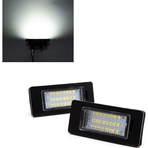 2Pcs Canbus Led Number Plate For BMW Number License Plate Light Lamp white For BMW E39 M5 E70 E71 X5 X6 M5 E90 E92 E93 M3