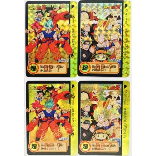 2pcs/set Dragon Ball Z GT Gilded signature Jump Super Saiyan Heroes Battle Card Ultra Instinct Goku Vegeta Game Collection Cards