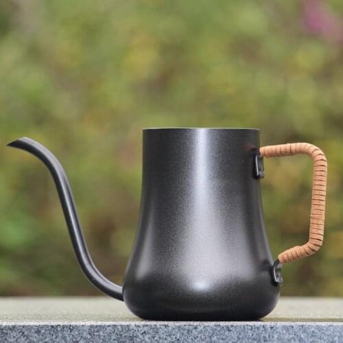 300 550ml Stainless Steel Gooseneck Drip Kettle Non-stick Coating Coffee Pot Swan Neck Drip Coffee Tea Pot Coating