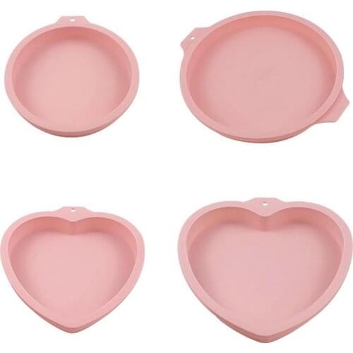 4PCS Cake Mold Silicone Reusable Baking Mold Cake Pan Bread Mold DIY Desserts Mousse Silicone Molds For Kitchen