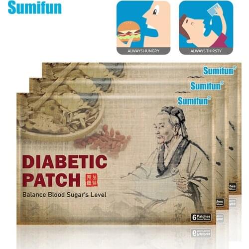 6pc Sumifun Diabetic Patch Stabilizes Blood Sugar Level Effective Reduce Diabetes Glucose Content Chinese Herbal Medical Plaster