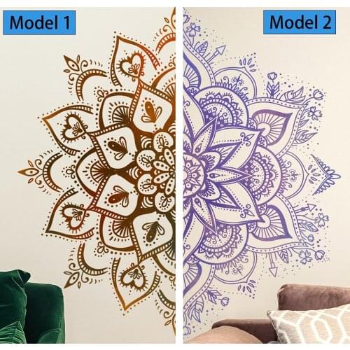 Abstract Lotus Flower Plant Wall Stickers Bedroom Adhesive Wallpaper Home Living Room Decoration Glass Wall Decals Removable