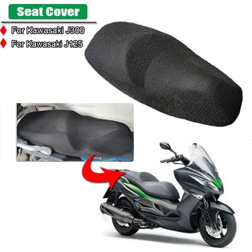 For Kawasaki J300 J125 Rear Seat Cowl Cover Waterproof Insulation Net 3D Mesh Net Protector Motorcycle Accessories