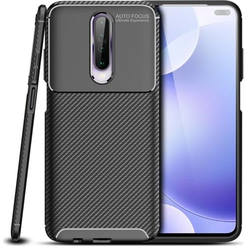 Redmi k30 Carbon Fiber Cover For Xiaomi Redmi K30 Case Luxury Soft TPU Slim Silicone Fundas For Xiaomi Redmi k30 Phone Case