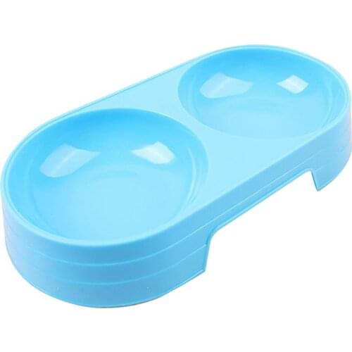 Dual-Bowl Pet Cat Bowl Creative Kitten Food Water Feeding Bowls Kittens Puppy Food Bowls Cats Feeder Supplies Accessories