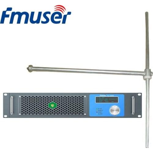 FMUSER FU-1000D Professional 1000Watt 1KW FM Broadcast Radio Transmitter With FU-DV1 Antenna+30m 1/2" Cable