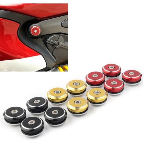 Motorcycle Plugs Frame Adorn Cover For Ducati 1199 1299 1199S 1299S 899 959 Panigale CNC Aluminum