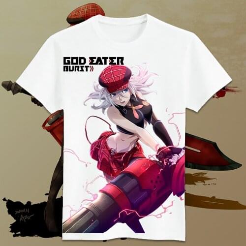Japanese Anime God Eater Cosplay T Shirt Cartoon Printed Summer T-Shirt Women/Men Fashion tshirt Casual Top Tee Cosplay Costume