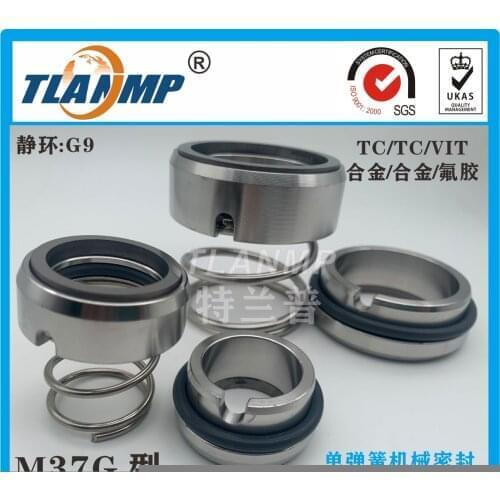 M37G-30 M37G/30 (Material:TC/TC/Vit) TLANMP Burgmann Mechanical Seals for Shaft Size 30mm Pumps With G9 TC Seat, M37G/30-G9