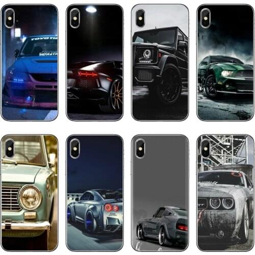 Fashion Big Cool Car Accessories Phone Case For Huawei P30 P20 Pro P10 P9 P8 Lite Y5 Y6 Y7 Y9 P Smart Plus 2018 2019