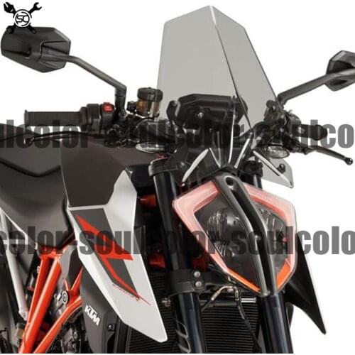 Motorcycle Sports Windshield WindScreen Visor Viser Fits For 1290 SUPERDUKE R 1290 Super Duke/R 2018 2019 Double Bubble