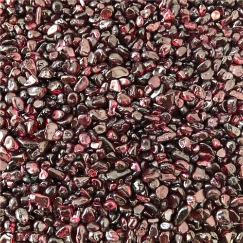 50g/100g Natural Garnet Chips Gravel Healing Stones Home Ornament Tank Bonsai Decoration