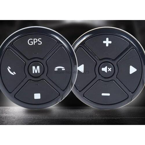 By DHL 10pcs Universal Car Steering Wheel Control Key Music Wireless DVD GPS Navigation Car Steering Wheel Radio Remote Control