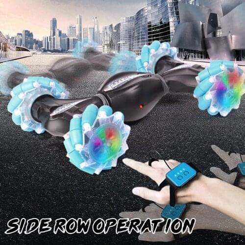 RC Car Remote Control Gesture Induction Vehicle Steerable Car RC Auto Toy for Children colorful Light Music Dancing RC Drift Car