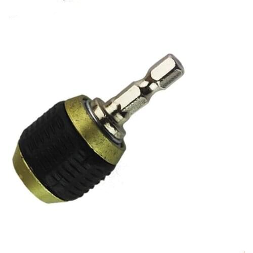 Hexagon handle electric drill pop-up connecting rod chuck quick self-locking adapter lengthened 1/4 points plus extension rod