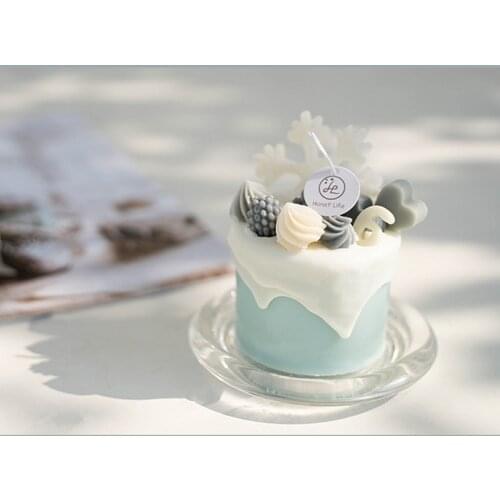 Nice DIY Candle Silicone Mold Cholocate Strawberry Candy Cream Mould Soap Making Night Light Candle