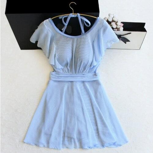 STAERK womens summer skirt style conservative belly covering slim and slightly fat mm large size slim belly covering swimsuit